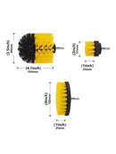 Protools - boredrevne Rensebørster 3 stk Cleaning Brushes drill-powered
