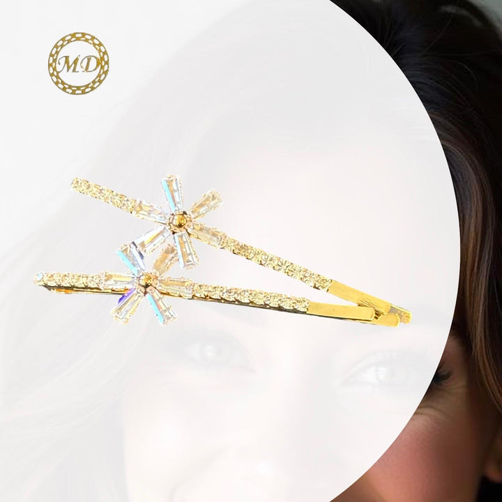 Elegante hårpynt 2 stk med spænder/ el. Nåle