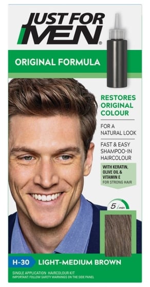 Just For Men Shampoo-In Hair Colour Light Medium Brown ⎮ 5010934003430 ⎮ GP_031399