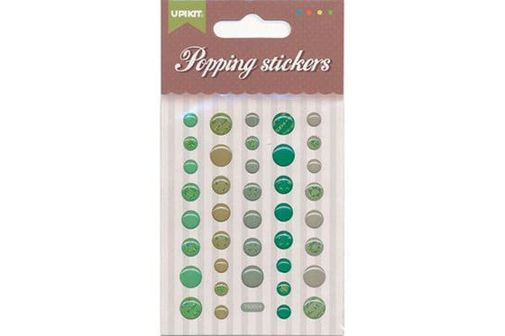 Stickers popping runde grønne nuancer ⎮ 4718167750008 ⎮ VE_260261