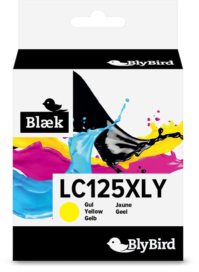Brother LC-125XLY Gul Blæ¦kpatron, 1.200 sider Kompatibel ⎮ 5710516006438 ⎮ RZ_004562