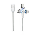 Magnetisk Roterende opladerkabel Til Smartphones og Tablets. Rosegold 1M ⎮ 5720200430081 ⎮ EP_000242