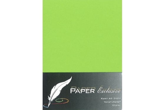 Kort A6 240g lime tekstureret 10stk. ⎮ 5700130140106 ⎮ VE_014010