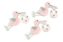 Stickers stork baby lyserød 3stk. ⎮ 4036159495431 ⎮ VE_739797