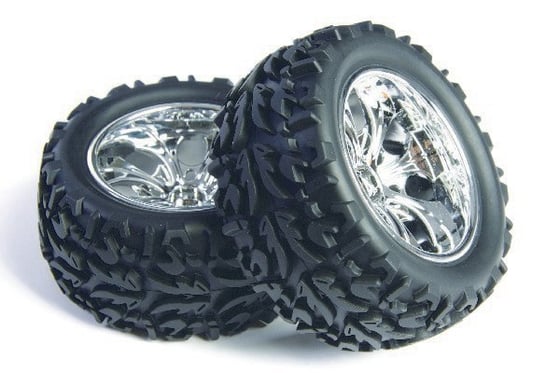 Wheel Complete, Truggy, Chrom, 2 pcs ⎮ 5700134517133 ⎮ VE_451713