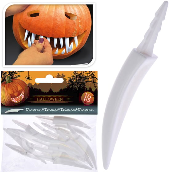 Det Gamle Apotek Halloween Tænder Til Græskar 16 Stk. ⎮ 5715049315576 ⎮ DG_010136