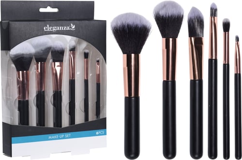 Make Up-Sæt Med 6 Kosmetikbørster
