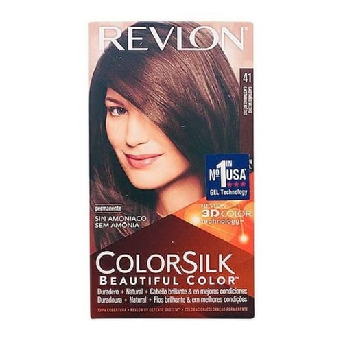 Farve uden Ammoniak Colorsilk Revlon Kastanje