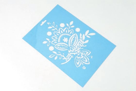 Stencil A4 blomster buket ⎮ 5700130689360 ⎮ VE_068936
