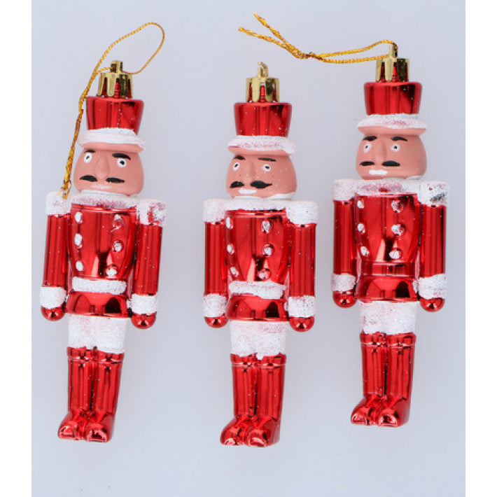 Christmas gifts - Dekoreret nøddeknækker træ-ophæng 3 stk