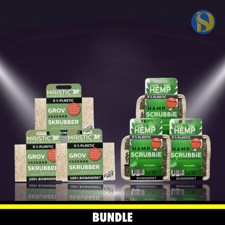 Maisic & Hamp - Miljøvenlige Svampe Kollektion 6 Dele