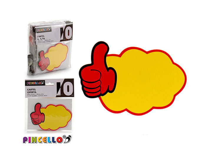 10 units thumbs up sign