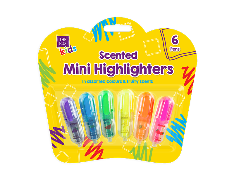 Bazic Fruit Scented Mini Highlighters (6/pack)