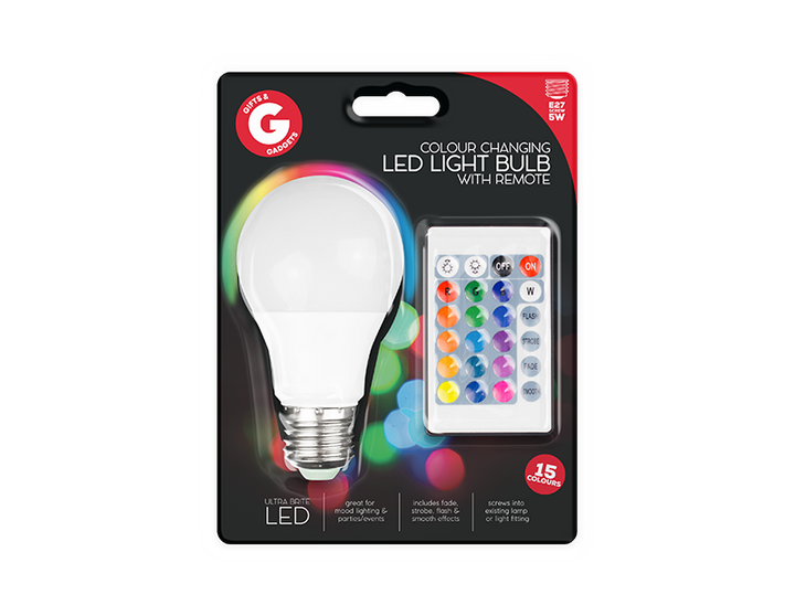 Gifts And Gadgets - Led Pærer Med Fjernbetjening - Dollarstore.dk