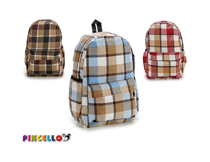 School bag squared mix 3 dark col - Dollarstore.dk
