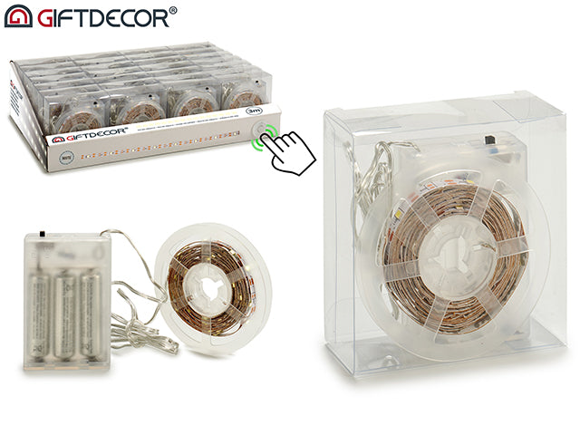 Giftdecor - Mini LED Strips På Batterier 3m