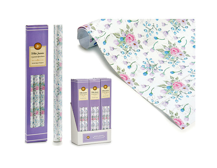 Set 3 scented drawer liners jasmine