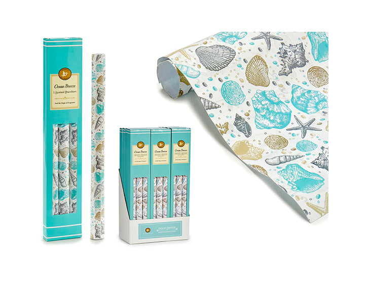Set 3 scented drawer liners ocean