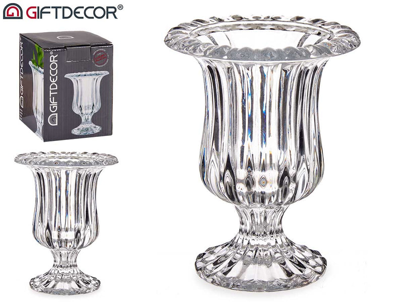 Giftdecor - Hærdet glasvase 15x11cm Luxury design
