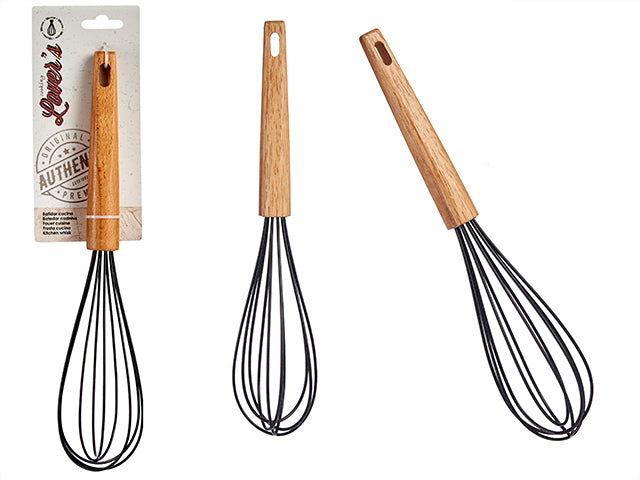 Arkitchen - piskeris sort med træhåndtag 30cm