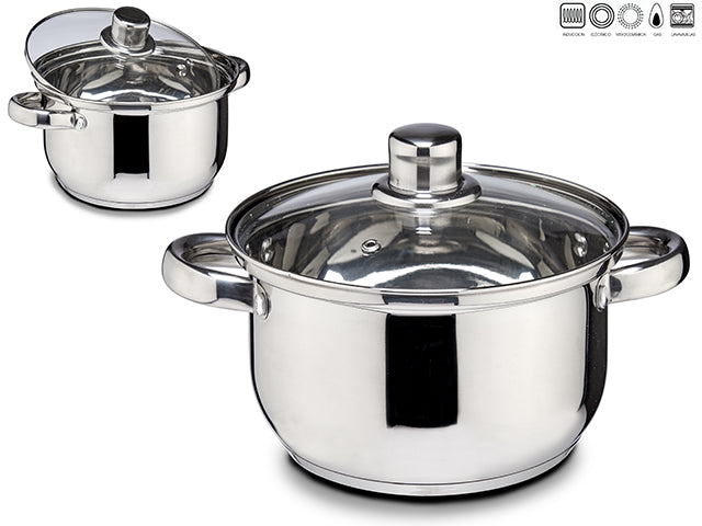Kinvara - Gryde Aluminium 3liter 20x10cm Induktion + Vitro + Gas + El + Opvaskemaskine