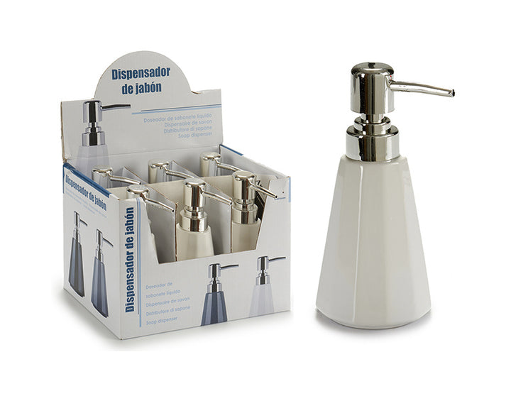 Ceramic soap dispenser modern white