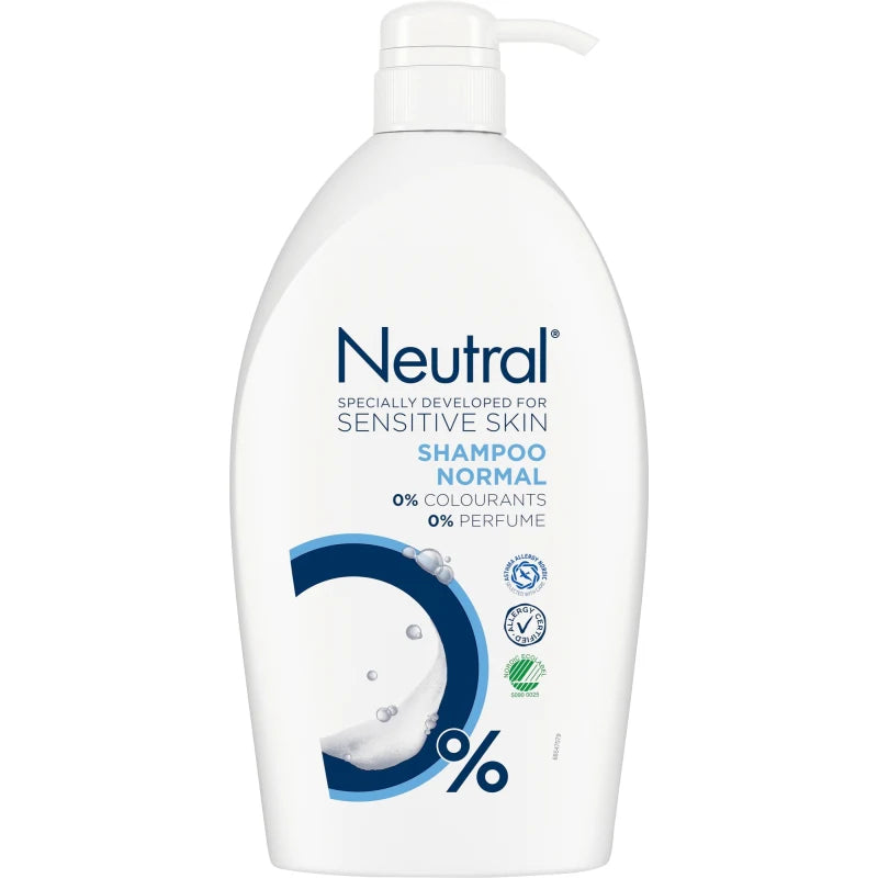 Neutral 1000ml - Shampoo 0% Farve & - Pumpe – Dollarstore.dk