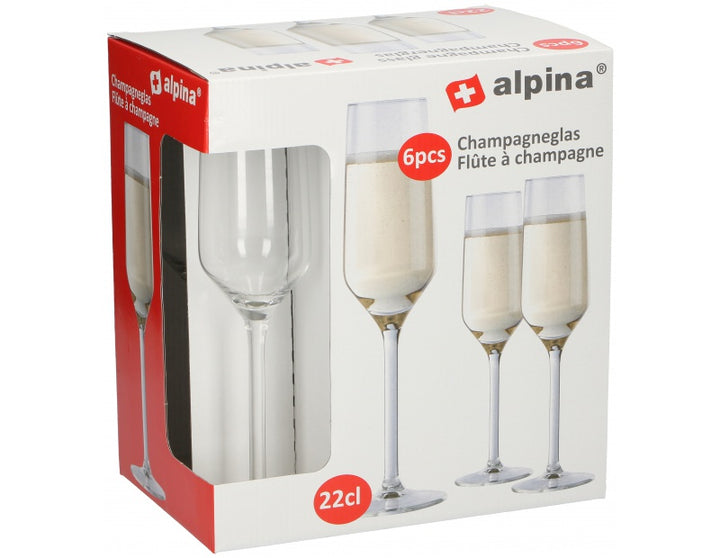 Champagneglas 22cl 6stk gl