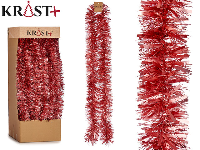 Krist - Guirlande 200x9cm - Metalisk Pink Farve