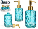 Berilo - Gold edition Sæbedispenser i hærdet glas 330ml 18x8cm