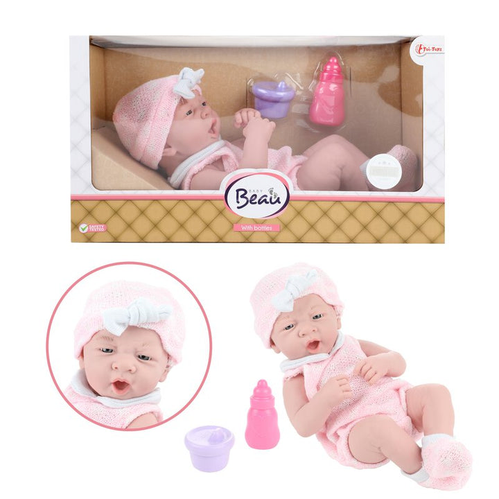 Toitoys - Realistisk babydukke der gaber 36cm