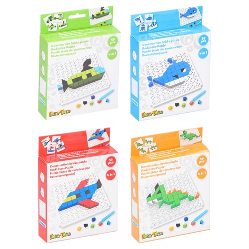 Eddy toys - byggeklods byggespil med op til 59dele
