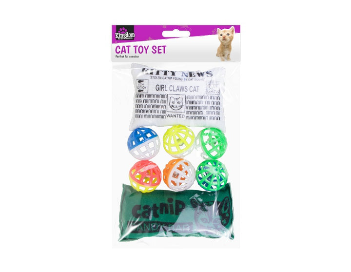 Cat Play Legetøj - 8 Pakke - Dollarstore.dk