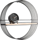 Væg stativ Linea rund sort med hylde