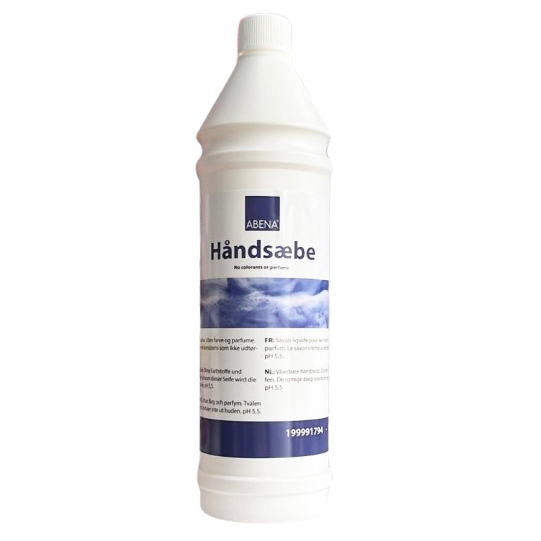 Håndsæbe 1 liter påfyldningsflaske fra Abena