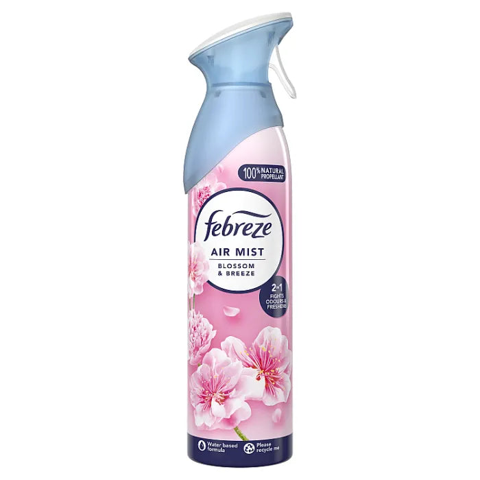 Febreze Blossen og Breeze Luftfrisker Spray 2 i 1 forfrisker & bekæmper lugte