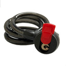 KihuuLock - 22x1200mm Motor & cykellås med 2 nøgler