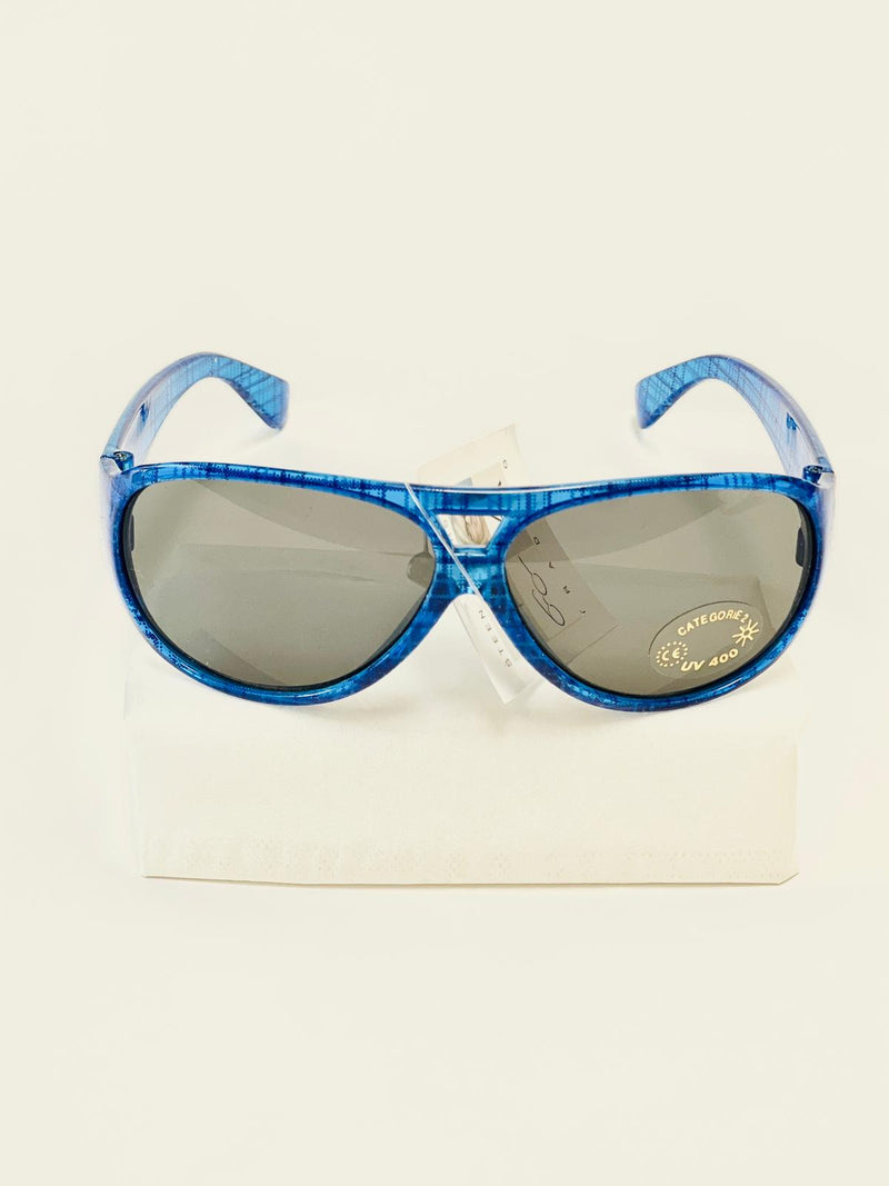 Børne solbriller UV - klar blå med striber