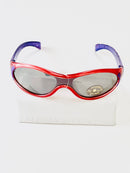 Børne solbriller UV - Lilla & lyserød med prikker