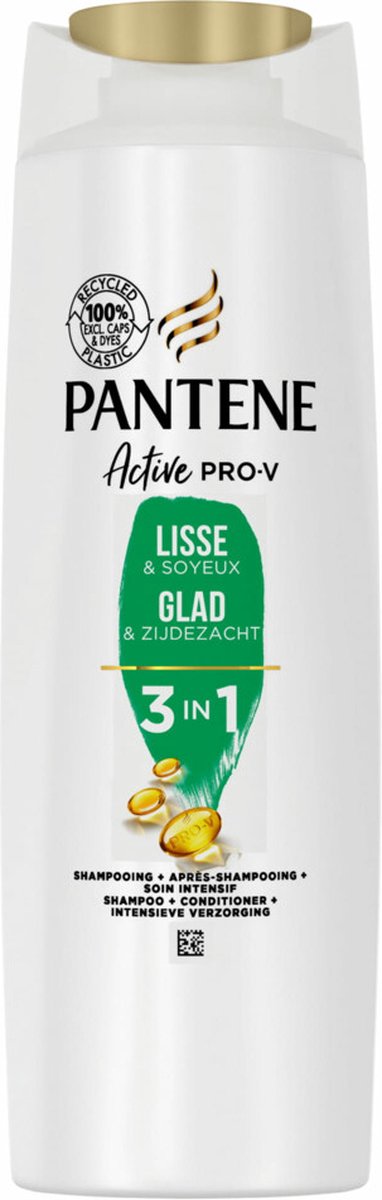 Pantene PRO.V shampoo + balsam og kur  225ml Smooth silk