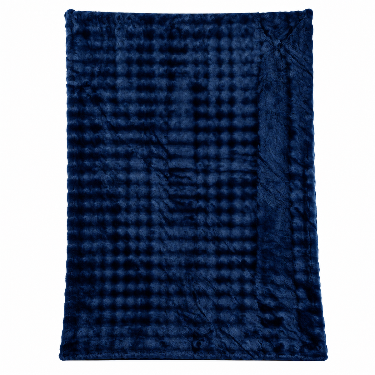 Velour Bubble Tæppe 160x230 cm – Midnight Blue