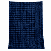 Velour Bubble Tæppe 160x230 cm – Midnight Blue