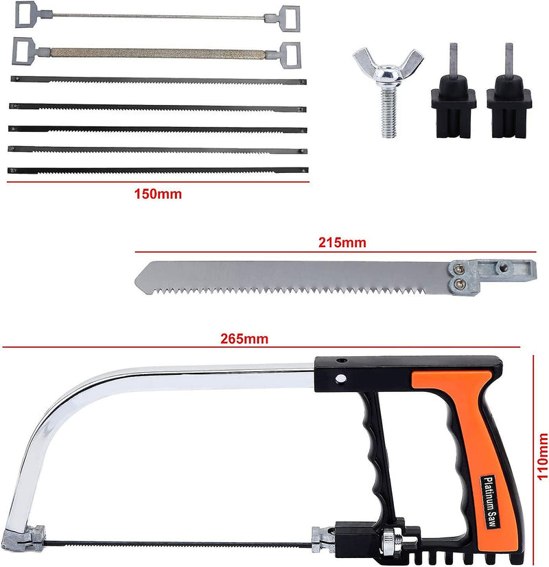 Pro tools - 12 dels sav-sæt til fliser, træ, metal, plast, glas og mere