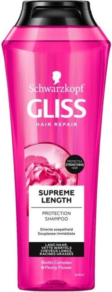 Schwarzkopf Gliss Hair repair shampoo 250ml - Supreme Length