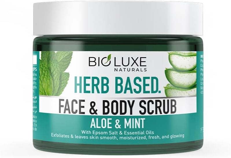 BioLuxe Face & Body Scrub Aloe & Mint 325ml