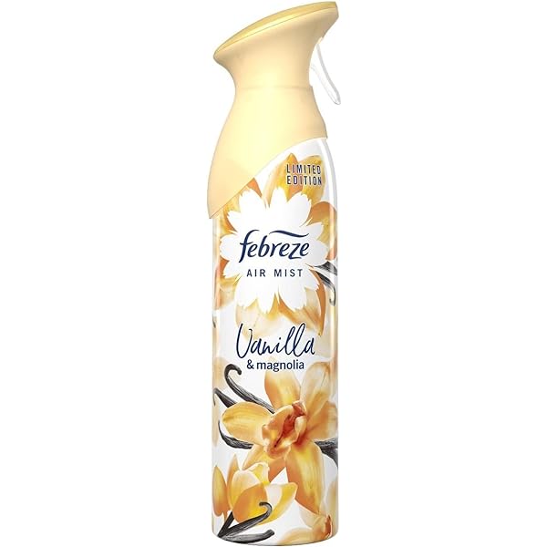 Febreze Vanilje og Magnolia Luftfrisker Spray 2 i 1 forfrisker & bekæmper lugte