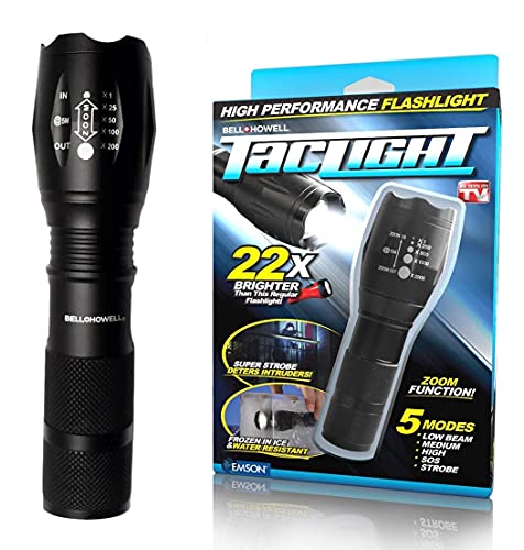 TacLight - led lommelygte 22x Zoom