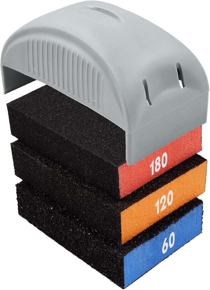 Rottweiler - hånd slibeblok sæt inkl. 3 svampe