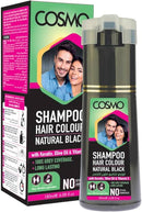 Cosmo Hårfarve Shampoo – [Natural Black] (180 ml)