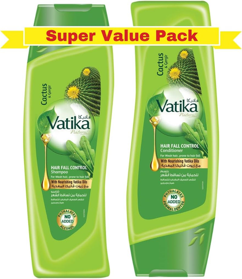 Vatika Pakketilbud Shampoo 400m & Balsam 400m Cactus & Gergir